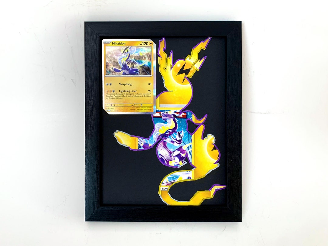 Miraidon Pokémon Card Frame Energy Card Silhouette Pokémon Art Pokémon