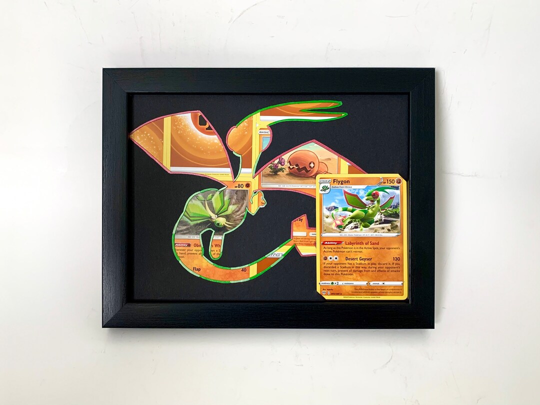 Flygon Pokémon Card Frame Flygon Art Flygon Card Pokémon Etsy