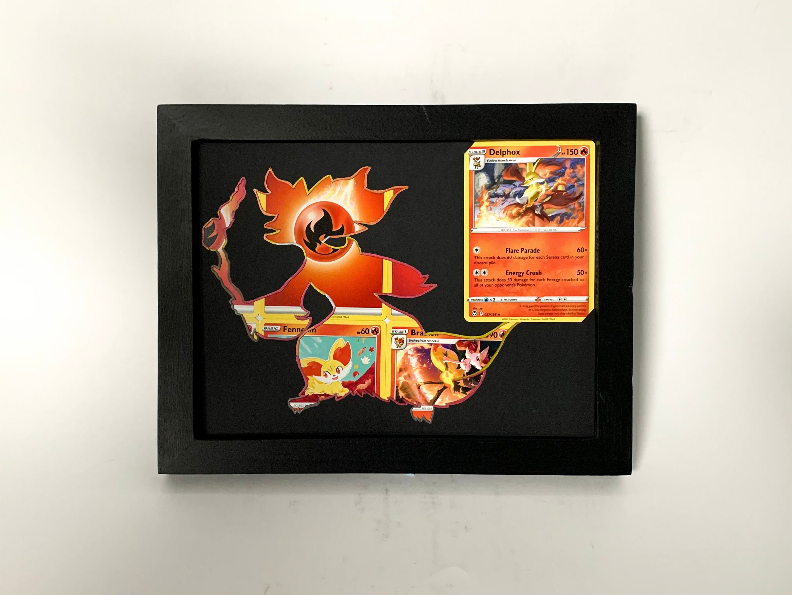 Delphox Pokmon Card Frame - Delphox Silhouette - Pokmon Card Art - Delphox  Frame - Fennekin, Braixen - Delphox Gift - Pokmon Art - Etsy