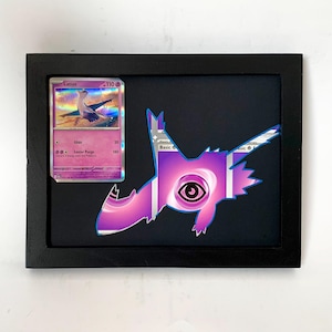 Cadre de carte Pokémon Latios - silhouette Latios - Art Latios - cadre Latios - cadeau Latios - Art Pokémon - cadre Pokémon - cadeau Pokémon pour lui