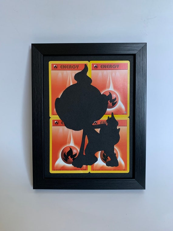 Chimchar Silhouette Energy Card Custom Pokémon Frame - Etsy