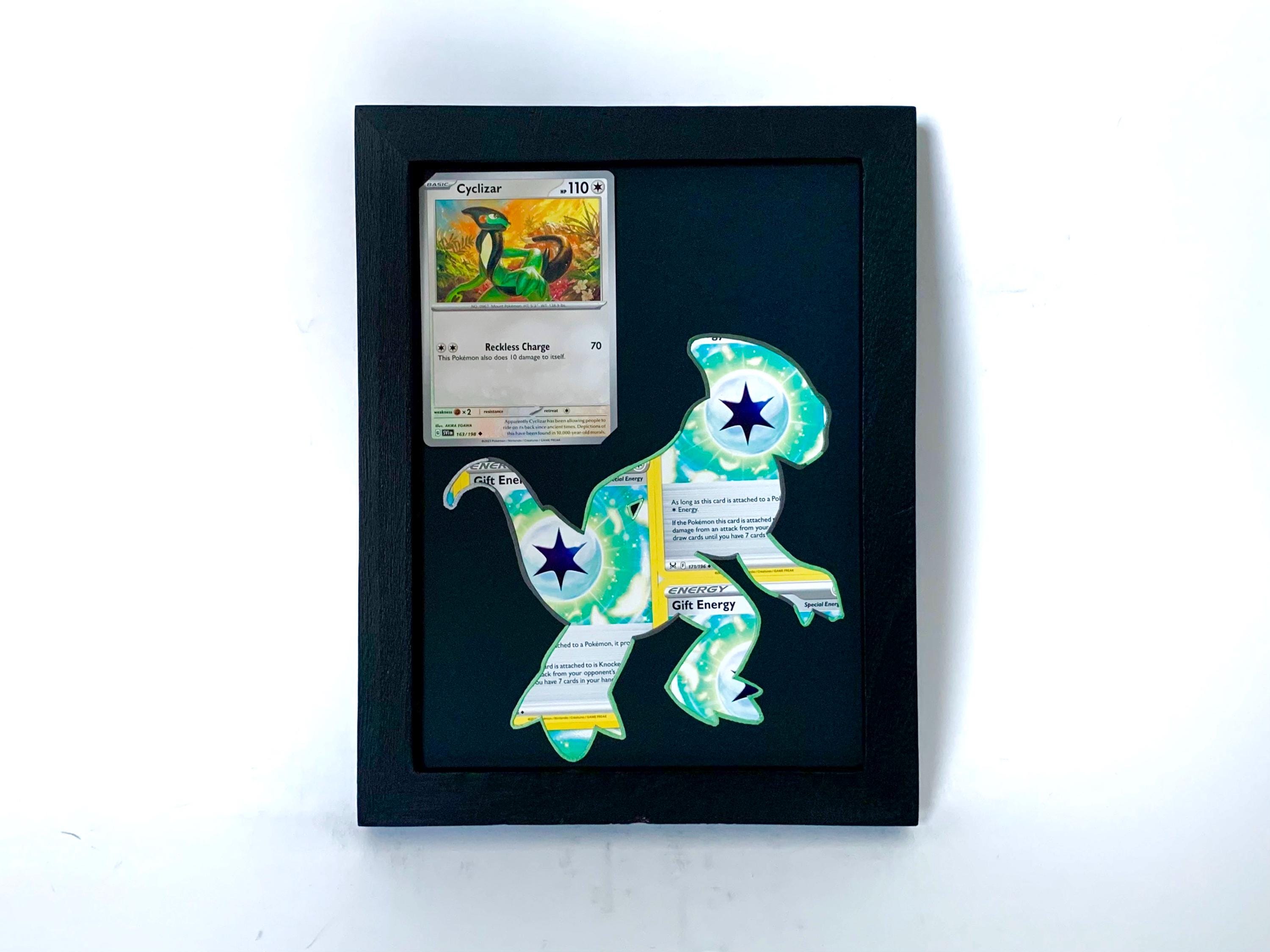 Cyclizar Pokemon Card Frame - Silhouette Art in Wood Frame - Wall Decor -  Etsy Israel