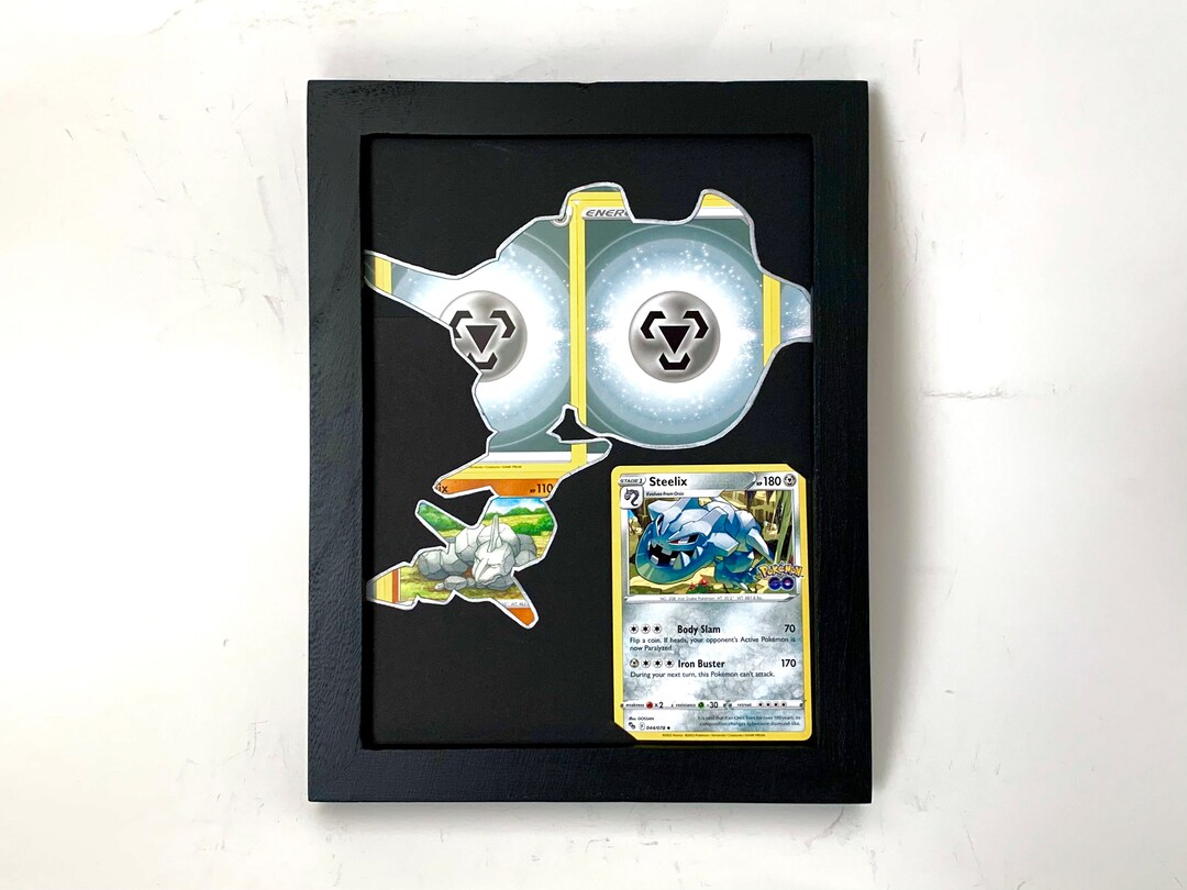 Steelix Pokémon Card Frame Steelix Art Steelix Silhouette Etsy