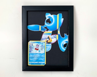 Froslass Picture Frame - Froslass Art - Pokémon Card Frame - Pokémon Art - Froslass Silhouette - Pokémon Gift - Wall Art - Metallic Ink