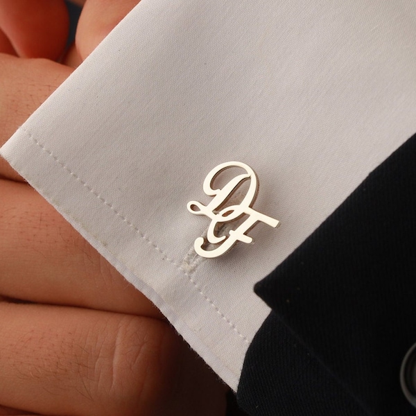 Initial Cufflinks Etsy