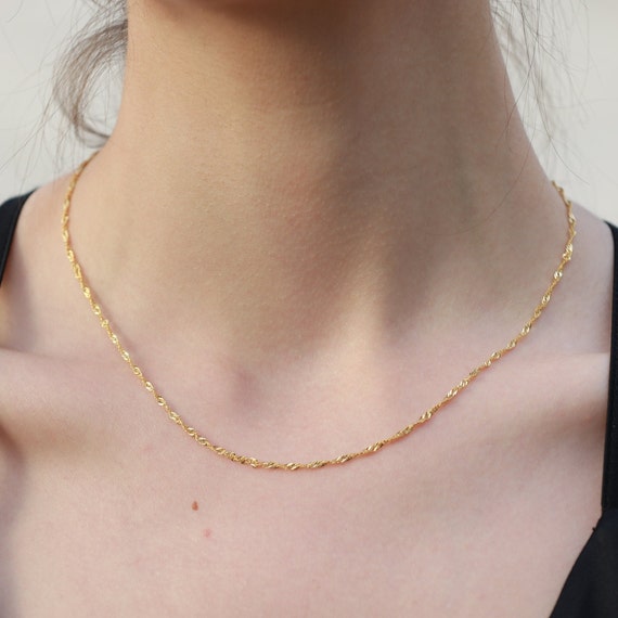 Custom 14k cheap gold chain