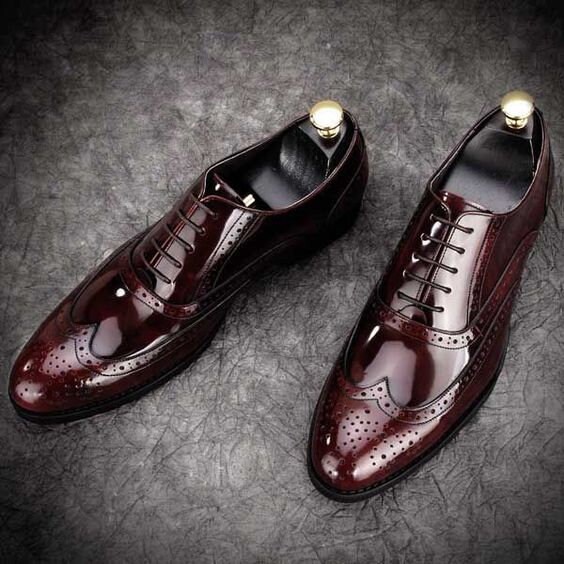 Red Brogue Shoes - Etsy