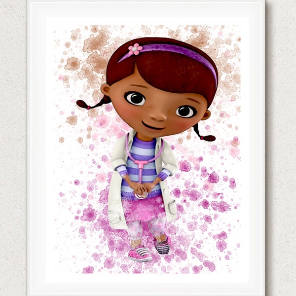 Doc McStuffins, impression Doc McStuffins, McStuffins imprimable, imprimable Disney, chambre d'enfants Disney, chambre d'enfant Disney, impressions McStuffins