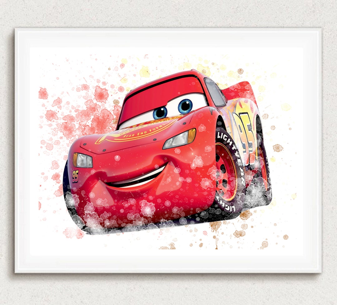 Lightning Mcqueen, Cars Print, Disney Cars Print, Disney Poster, Cars