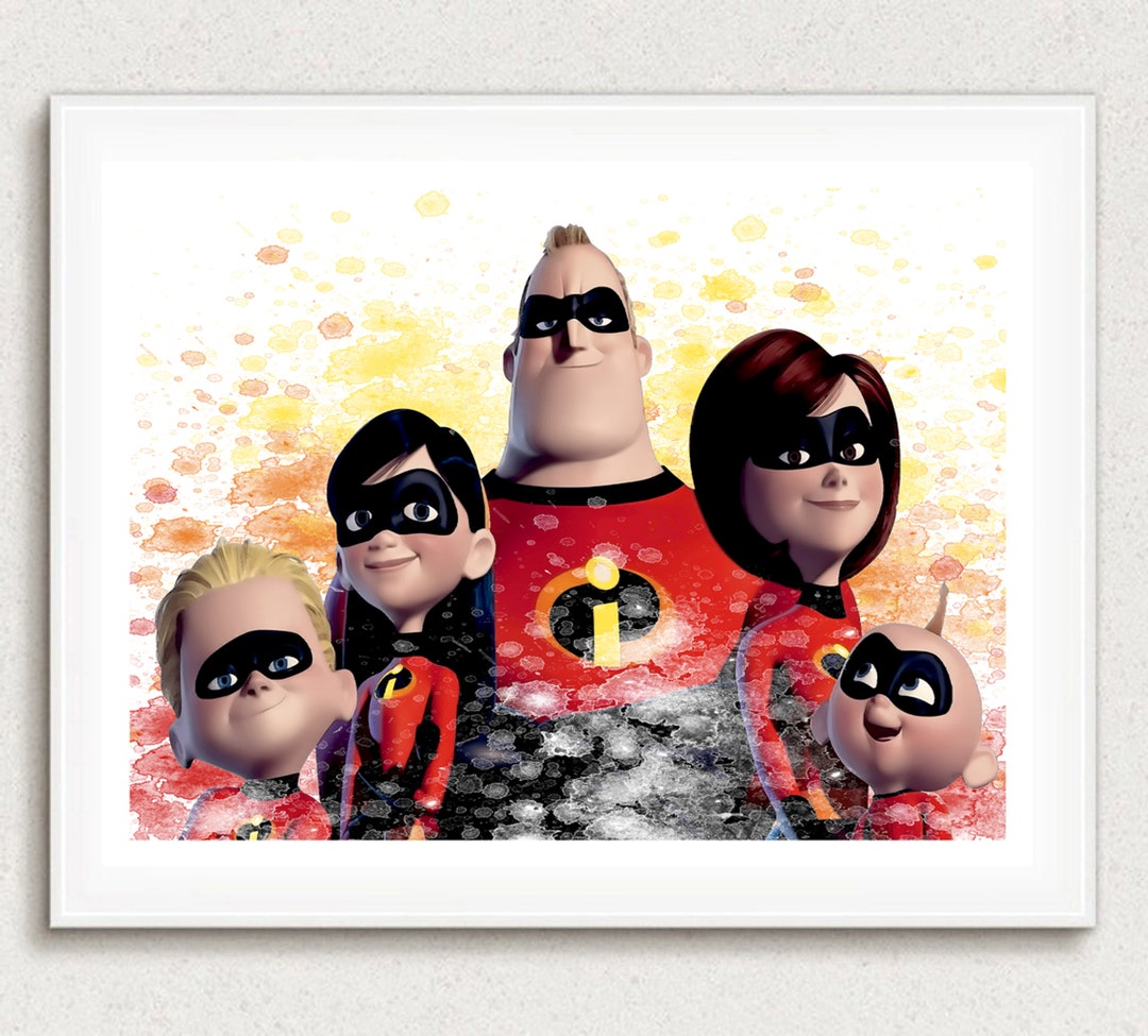 The Incredibles Print, the Incredibles Art, the Incredibles, Kids Room ...