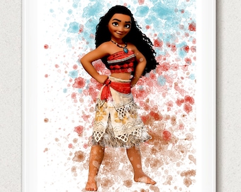 Moana Gift, Moana Decor, Moana Printable, Moana Print, Disney Art, Disney Birthday, Disney Print, Disney Nursery, Disney Poster