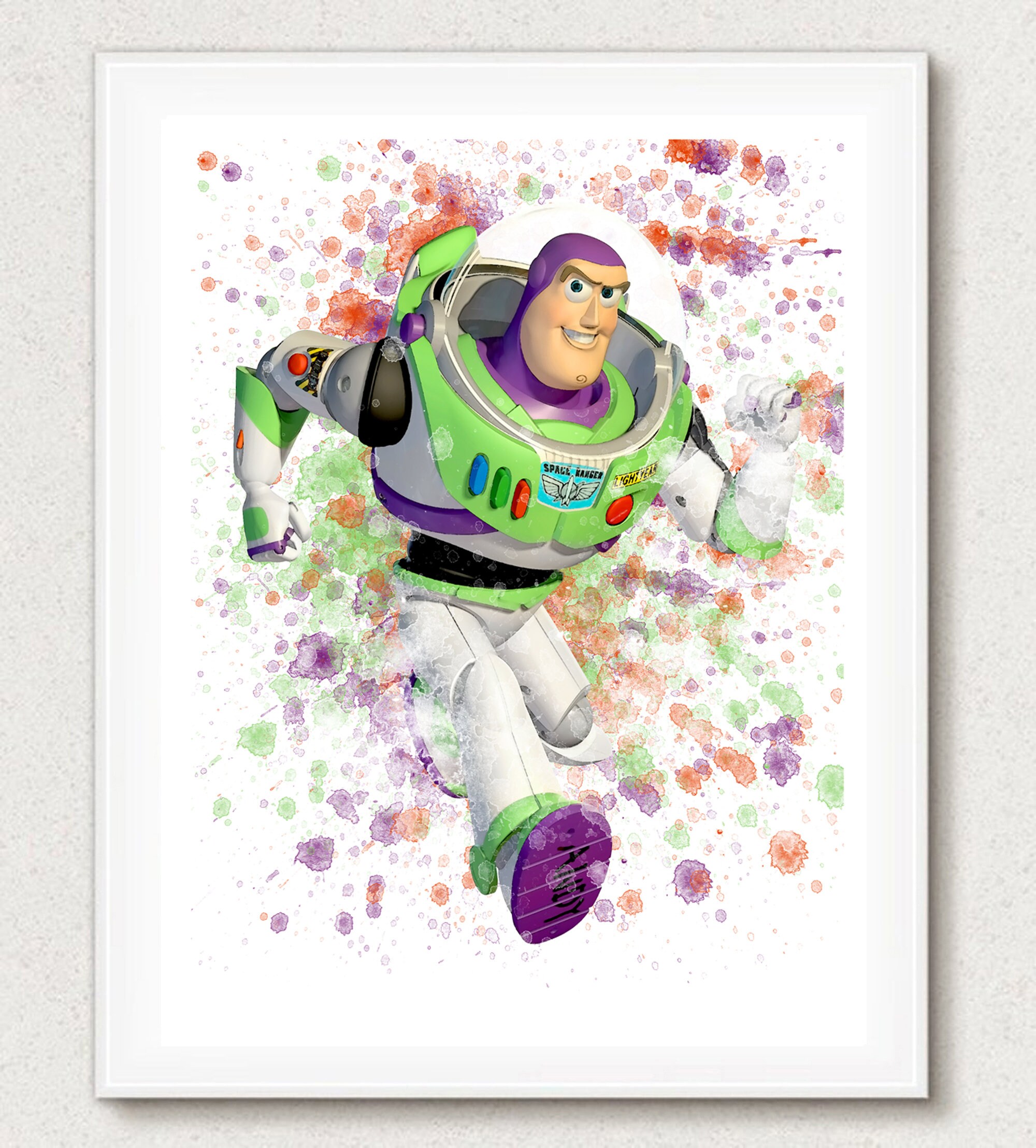 Buzz Lightyear Toy Story Print Watercolor Print Disney - Etsy