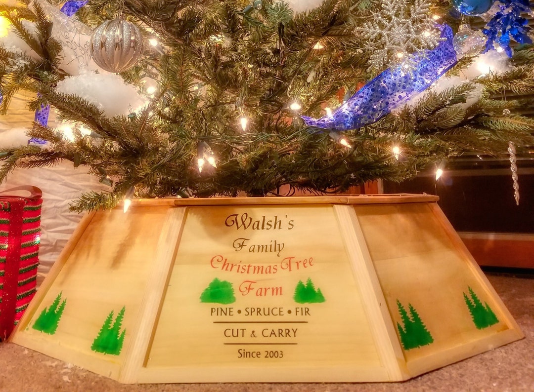 Custom Wooden Christmas Tree Skirt / Collar Etsy