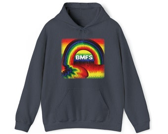 Billy Strings Fuzzy Rainbow Hoodie, Billy Strings Hoodie, Billy Strings Art, BMFS, Bluegrass, Renewal, Unisex Hooded Sweatshirt