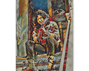 Jerry Garcia Acoustic Art, Jerry Garcia Canvas Art, Jerry Garcia Premium Print, Grateful Dead Stretched Canvas, Grateful Dead Poster