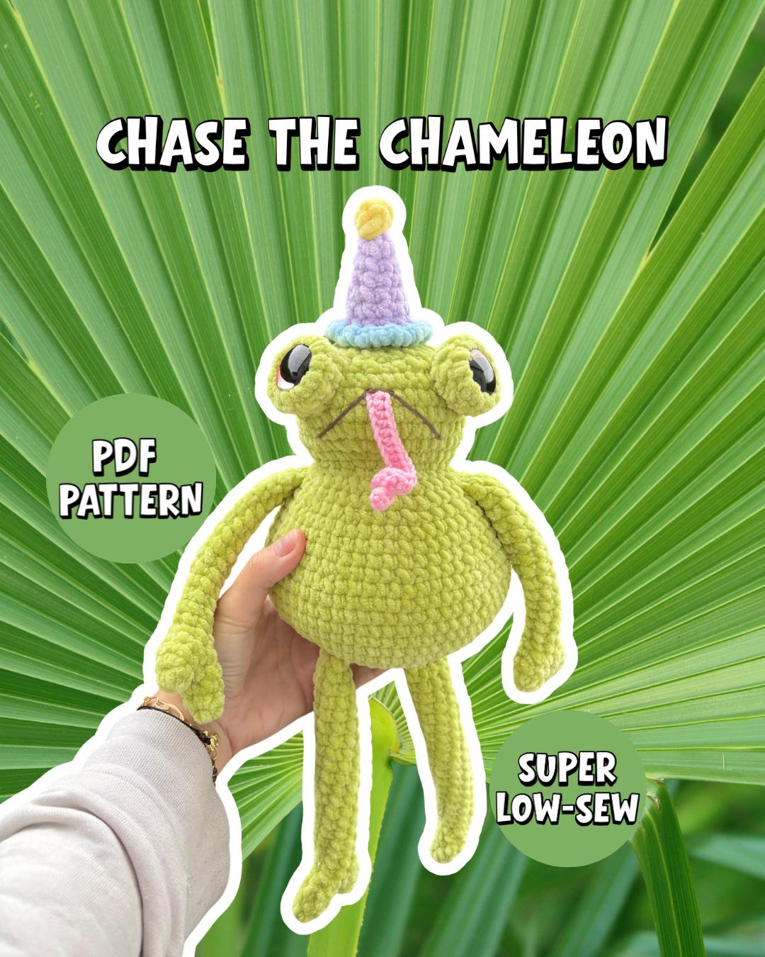 30 Chameleon Crochet Patterns to Stitch for Gifts, Decor, and Playful Amigurumi 31 Jungle Pals - Chase the Chameleon CROCHET PATTERN (Super Low-Sew), Crochet plushie/toy