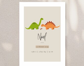 Affiche Naissance dino