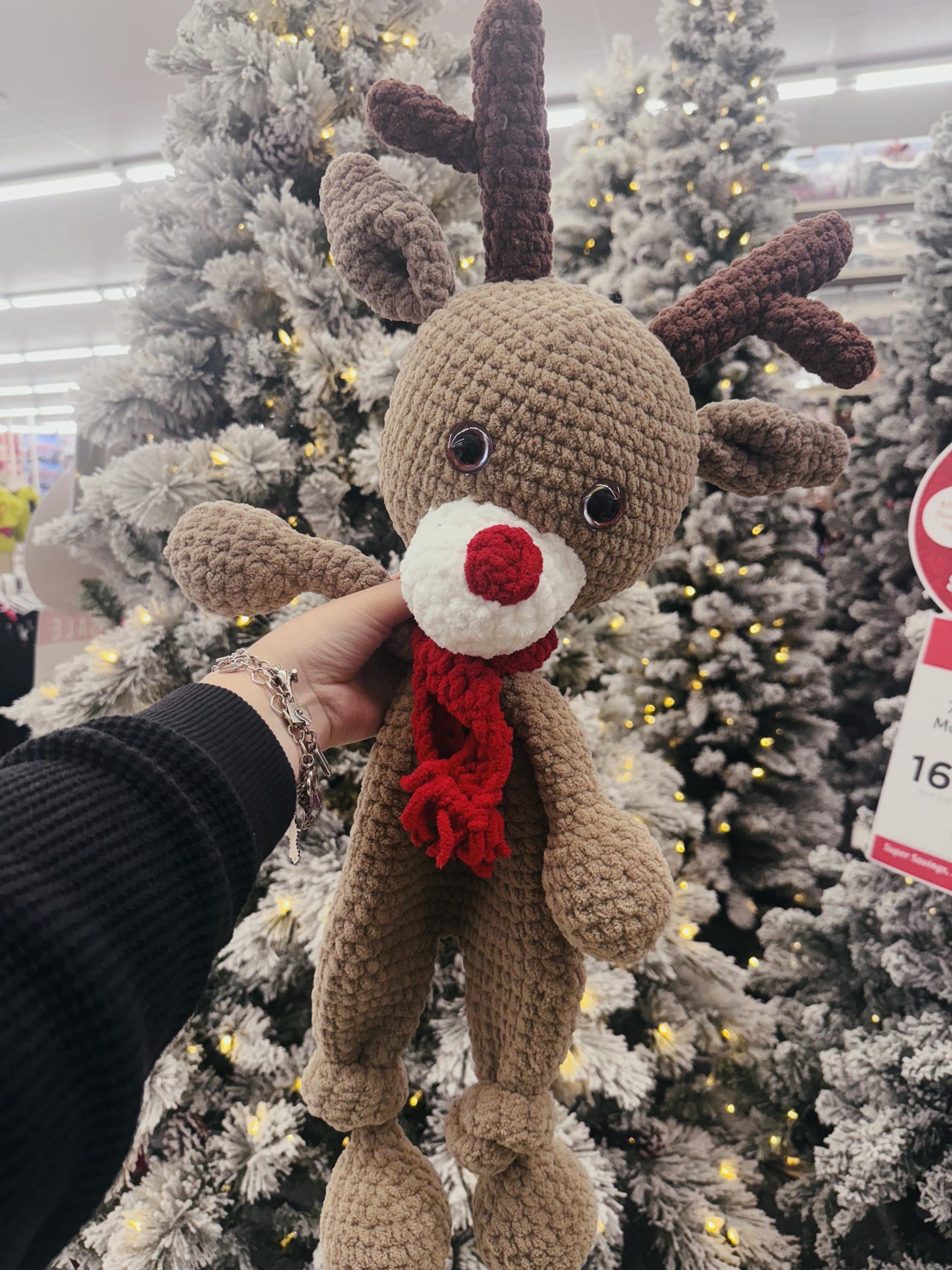 Christmas Rudolph Reindeer Snuggler Lovey Crochet Pattern Christmas ...