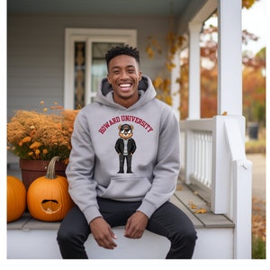 Derrick goes to Howard University, the real HU, Howard alumni, Howard bison, Howard homecoming, Howard paraphernalia, Howard graduate