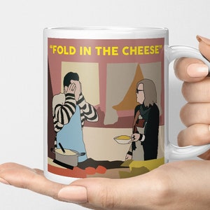 Fold In The Cheese Schitt's Creek Mug, Fold In The Cheese, David & Moira Argument,  Schitts Creek Gift, Schitts Creek Mug, Moira Rose, David