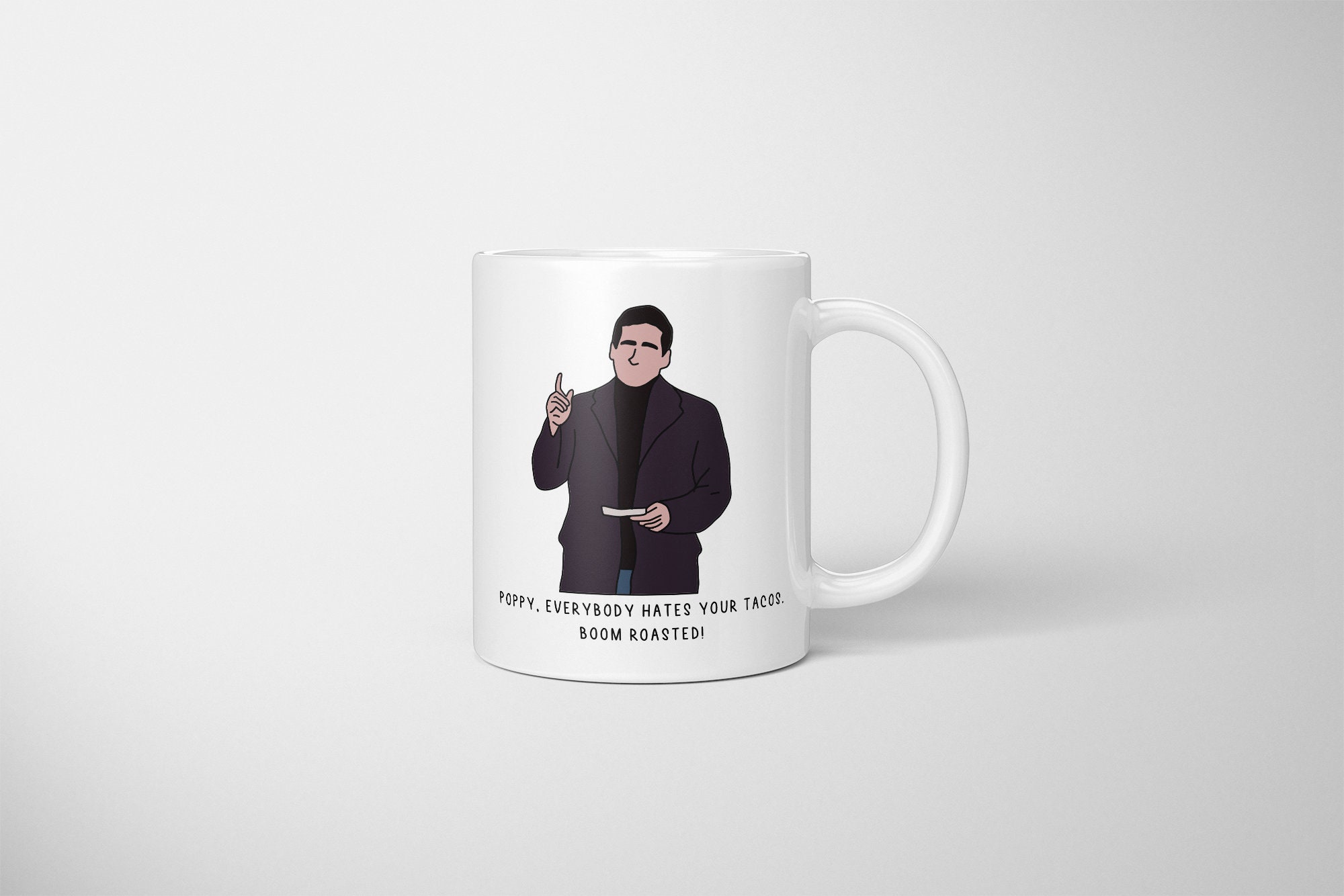 Boom Roasted Mug the Office Boom Roasted Michael Scott Boom Etsy