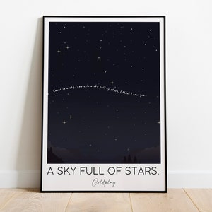 Starry Night Sky - A Sky Full of Stars Coldplay Piano 2023