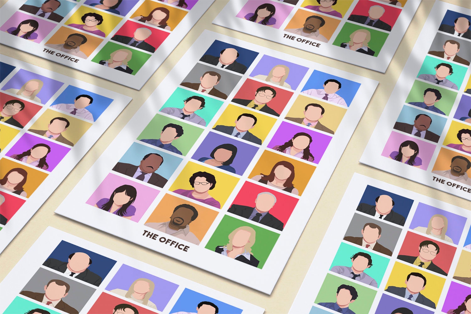 The Office Full Cast Print the Office Cast Poster the Office Etsy UK