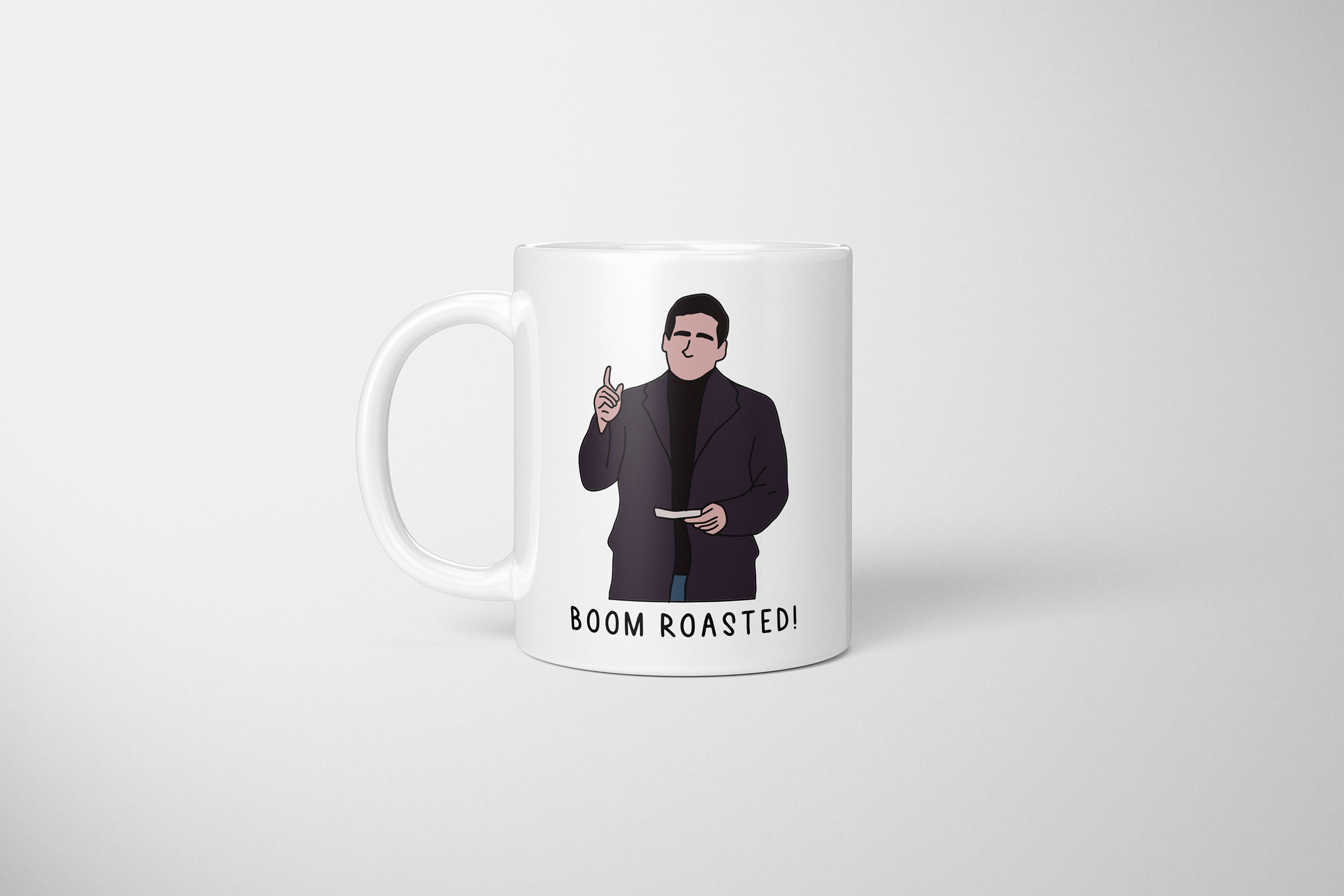 Boom Roasted Mug the Office Boom Roasted Michael Scott Boom - Etsy UK