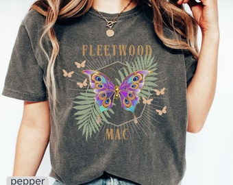 Fleetwood Mac Shirt Stevie Nicks Shirt Fleetwood Mac Tshirt Fleetwood Mac Flower Shirt Vintage Tshirt Classic Rock  70s Comfort Colors
