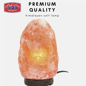 Himalayan Crystal Pink Rock Salt Light Lamp Natural Healing Stone UK plug