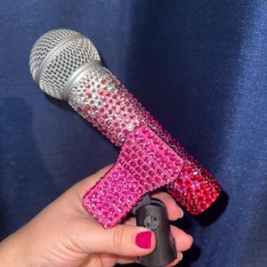 Custom Bedazzled Shure SM58 Microphone – A Dazzling Work of Art