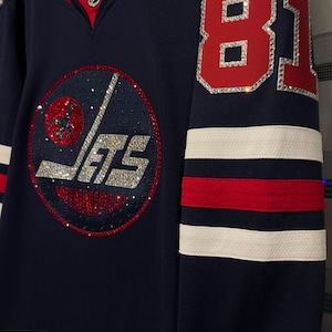 Custom Rhinestone Hockey Jersey: Luxury Fan Apparel - Etsy