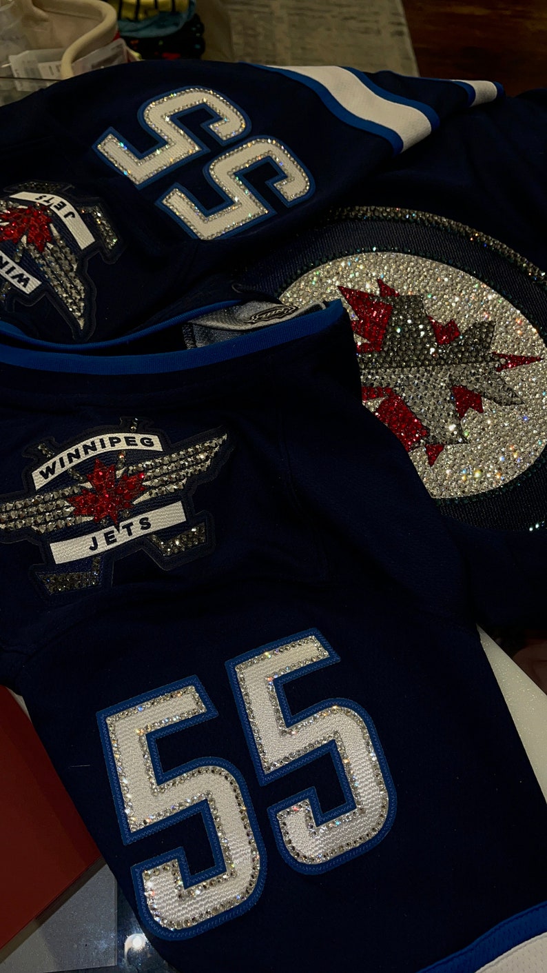 Custom Rhinestone Hockey Jersey: Signature Tier Fanwear - Etsy