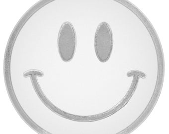 1g gram .999 Fine Silver Smiley Face Round