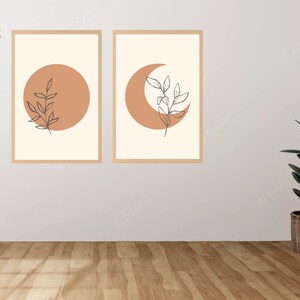 Minimalistischer Boho Printable Plants Boho Prints, Minimalist Gallery Art, Feminine Kunst