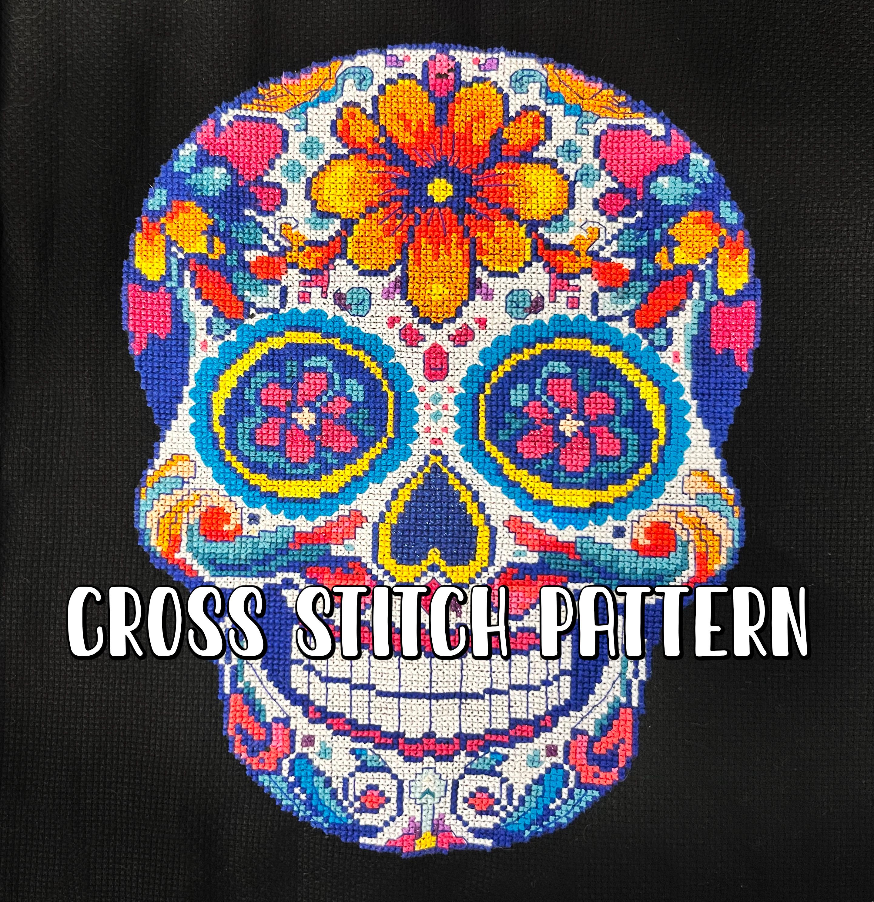 Sugar Skull 1.0 Cross Stitch Pattern - Etsy