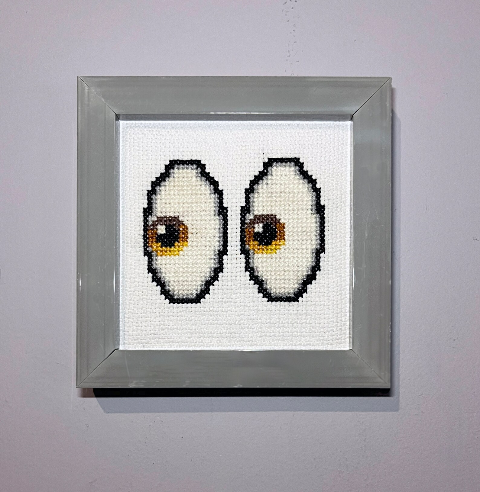 Eyes Emoji Cross Stitch Pattern Etsy