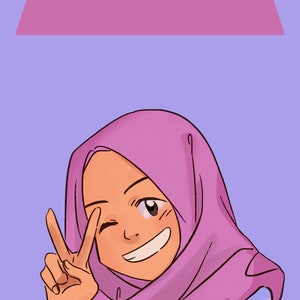 Anime girl/with hijab/so cute anime girl pictures with hijab/for