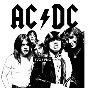 ACDC SVG PNG Digital Download 300 Dpi - Etsy