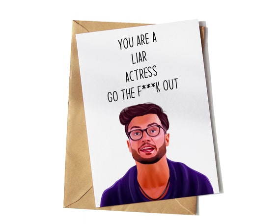 Davide You Are A Liar Actress Go the Fk Out Card Funny - Etsy Davide You Are A Liar Actress Go the Fk Out Card Funny - Etsy