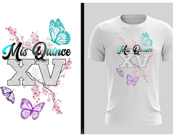 Mis Quince , mis quince squad , quinceanera , 15th birthday shirt , mis quince quick delivery