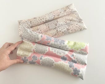 XL Organic Hot Cold Pack - Extra Large Flax Microwaveable Heating Pad - Rice Freezer Cold Pack - Long and Wide for Lower Back Pain Relief
