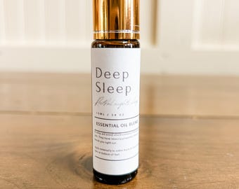 Natural Essential Oil Sleep Roller Bottle Lavender Chamomile Aromatherapy Blend for Relaxation Stress Relief Better Sleep Bedtime Calming
