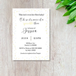 Invitación de Schitt's Creek Theme Baby Sprinkle // Descarga instantánea // Personalizable