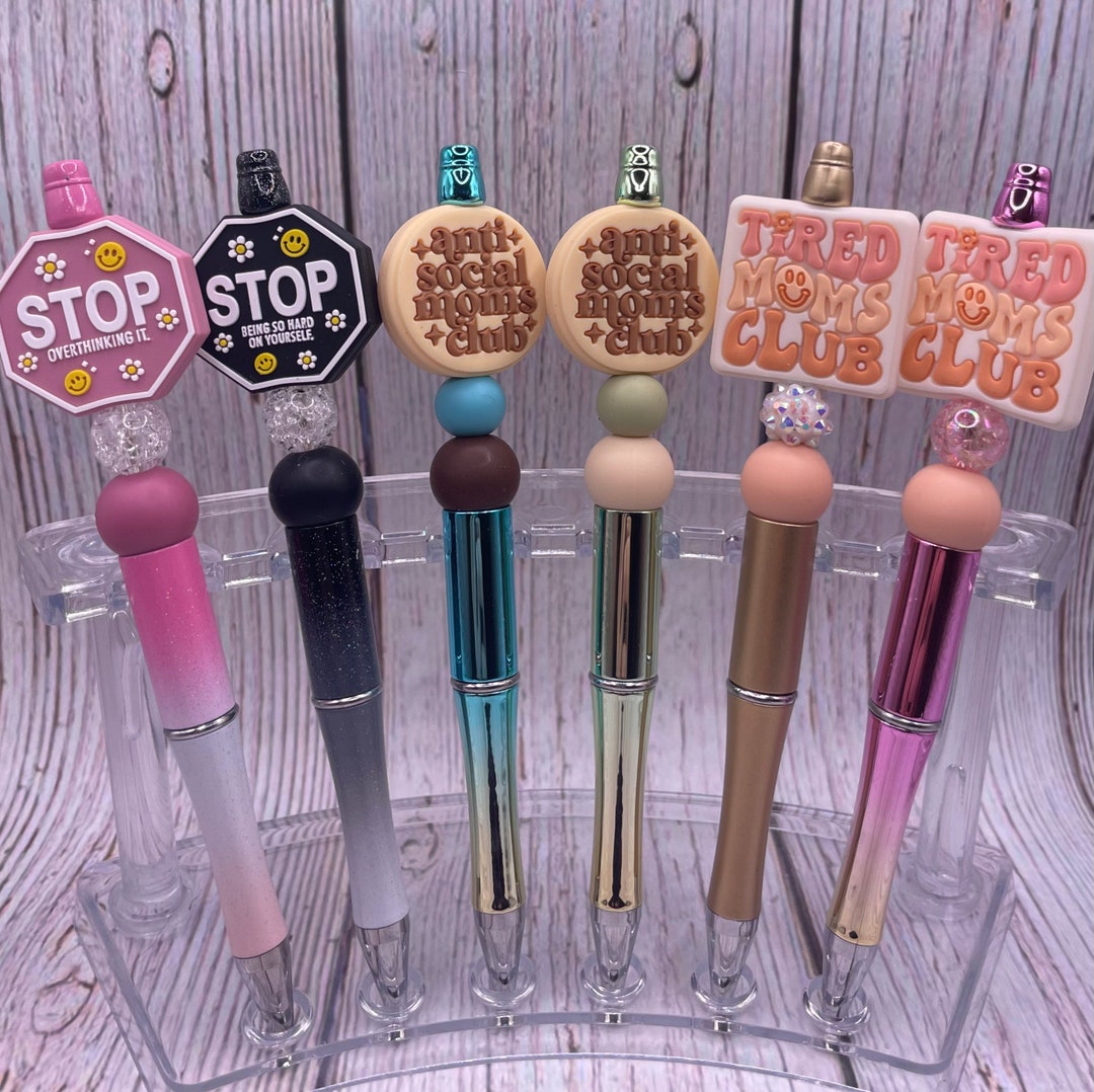 Overthinking Pens Tired Moms Club Pens. Antisocial Moms Club Pens. Stop Overthinking It ...