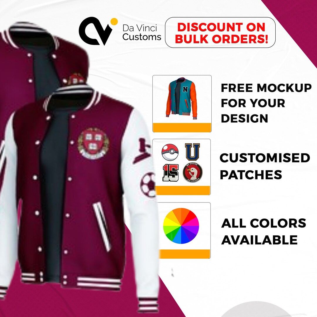 Custom Kids Varsity Jacket, Kids Sports Jacket, Name Varsity, Number
