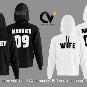 Custom Unisex Hoodie | Personalized Pullover or Zipper Hoodie | Add Name, Logo or Text | Matching Couple Hoodies