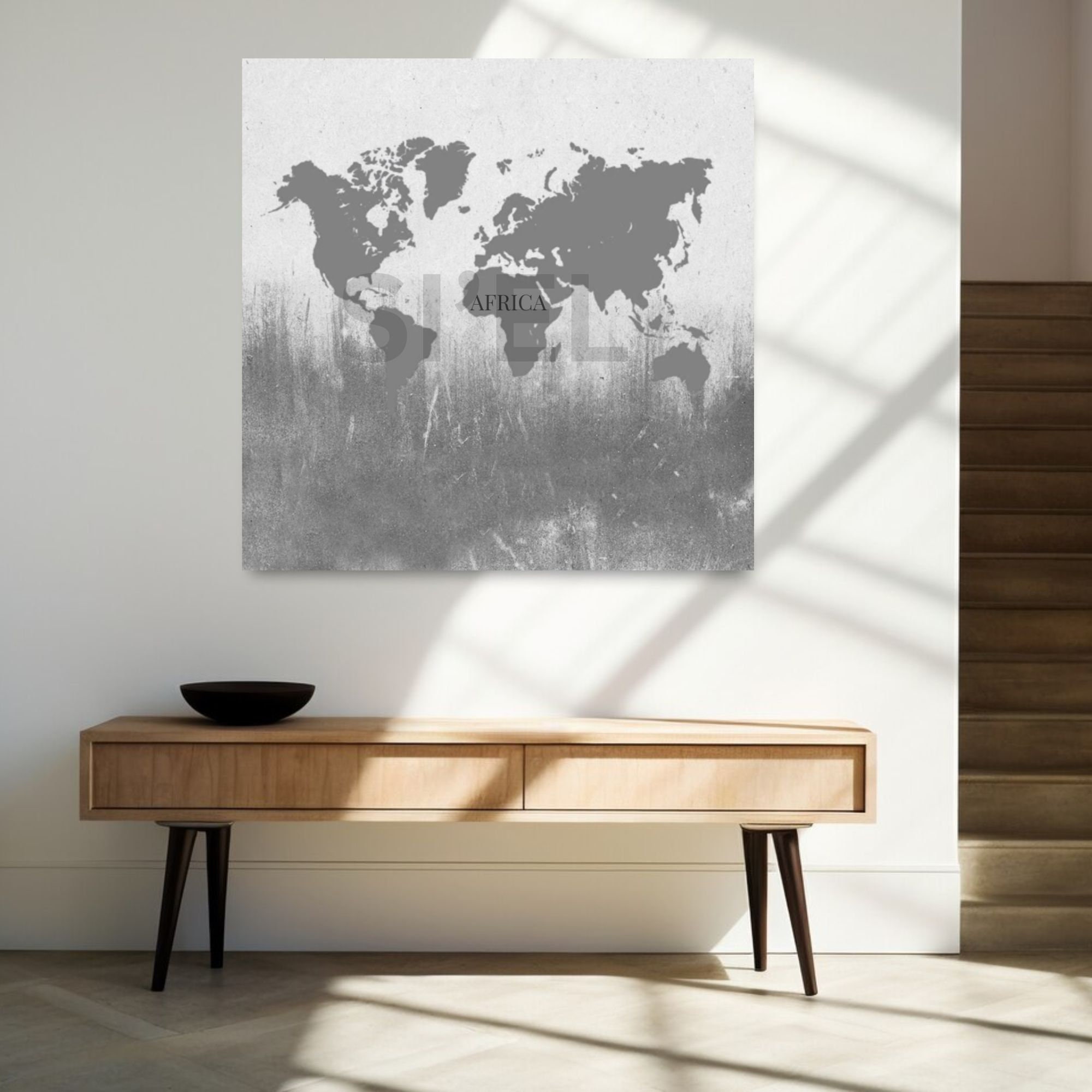 Africa Map Printable, Africa Map Wall Art, Map of Africa Print, Africa