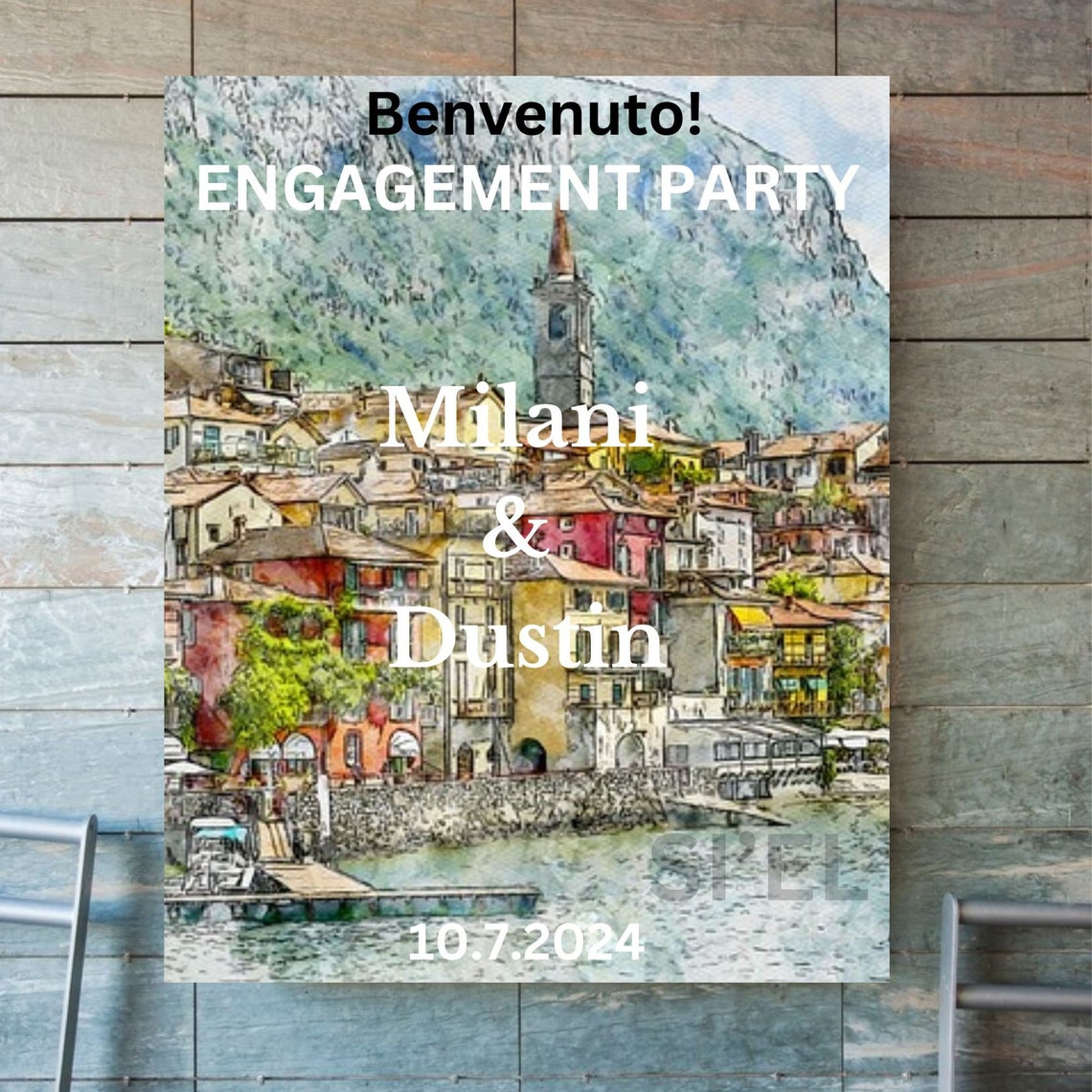 Italian Welcome Sign, Italian Welcome Sign, Italian Engagement Party