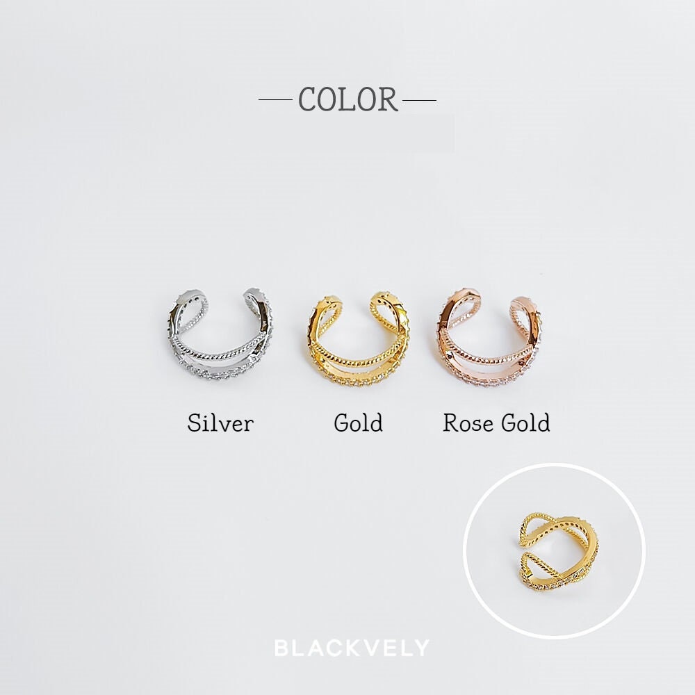 Korean Ear Cuffs, Adjustable Ear Cuffs, Kpop Style Earrings, Korean